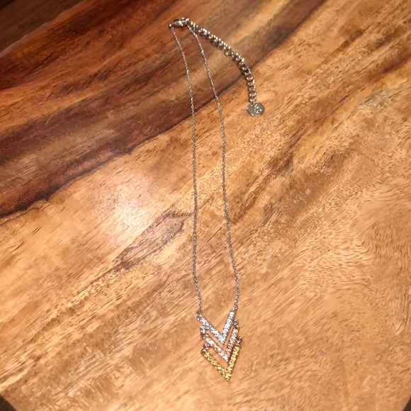 Touchstone Crystal Triple V Necklace - Picture 3 of 3